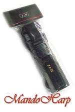 MandoHarp - J & H Adjustable Instrument Strap - Black/Grey Design